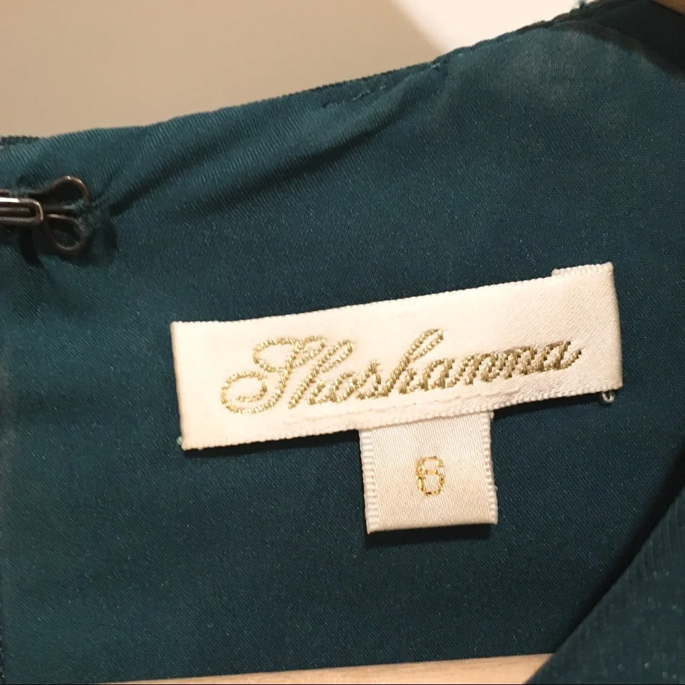 Shoshanna Teal Ponte Knit Sheath Dress 6 Career